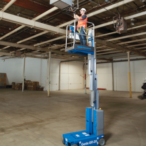 Mast boom platform