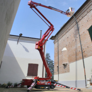 Tracked Lift working outside