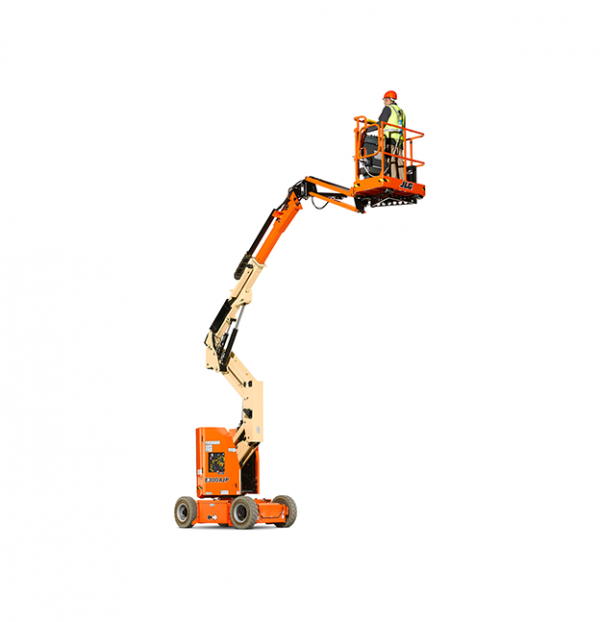 JLG e300AJP extended side view